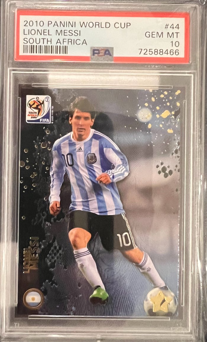 Lionel Messi 2010 World Cup card